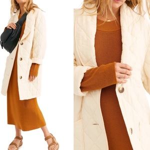 Free People Happy Day Dreamer Ivory Jacket